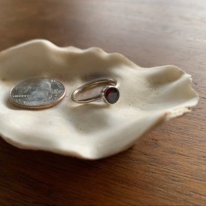 size 5.75 | ruby on silver